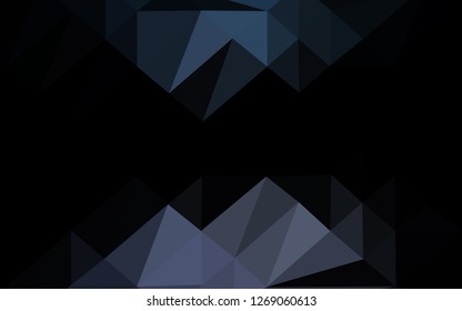 Dark Black vector abstract mosaic pattern. Colorful illustration in abstract style with gradient. Elegant pattern for a brand book.