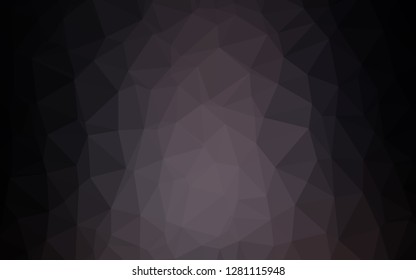 Dark Black vector abstract mosaic backdrop. Modern geometrical abstract illustration with gradient. Polygonal design for your web site.