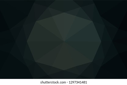 Dark Black vector abstract mosaic pattern. An elegant bright illustration with gradient. Brand new style for your business design.