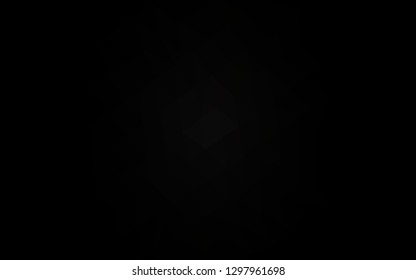 Dark Black vector abstract mosaic backdrop. Colorful abstract illustration with gradient. Template for your brand book.