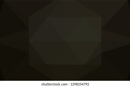 Dark Black vector abstract mosaic pattern. Glitter abstract illustration with an elegant design. Brand new design for your business.