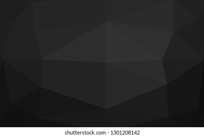 Dark Black vector abstract mosaic pattern. Brand new colorful illustration in with gradient. Brand new design for your business.