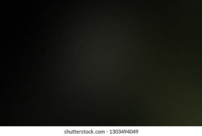 Dark Black vector abstract mosaic background. Geometric illustration in Origami style with gradient. Polygonal design for your web site.