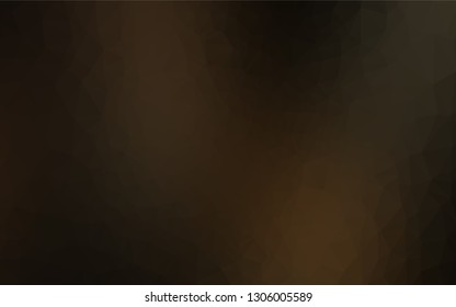 Dark Black vector abstract mosaic background. Shining illustration, which consist of triangles. A completely new template for your business design.