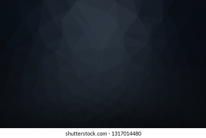 Dark Black vector abstract mosaic background. An elegant bright illustration with gradient. New texture for your design.