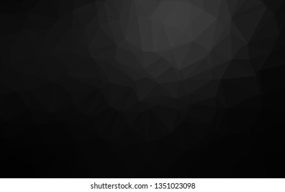 Dark Black vector abstract mosaic backdrop. Shining colored illustration in a Brand new style. Completely new template for your business design.