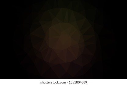 Dark Black vector abstract mosaic background. A completely new color illustration in a vague style. Completely new template for your business design.
