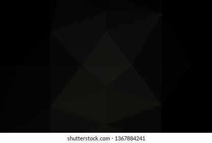 Dark Black vector abstract mosaic pattern. Brand new colorful illustration in with gradient. Brand new style for your business design.