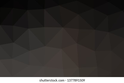 Dark Black vector abstract mosaic backdrop. Shining colored illustration in a Brand new style. Polygonal design for your web site.
