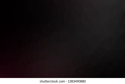 Dark Black vector abstract mosaic pattern. A completely new color illustration in a vague style. The best triangular design for your business.
