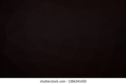 Dark Black vector abstract mosaic pattern. A vague abstract illustration with gradient. The best triangular design for your business.