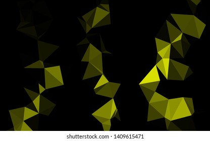 Dark Black vector abstract mosaic pattern. Colorful illustration in abstract style with gradient. Completely new template for your business design.