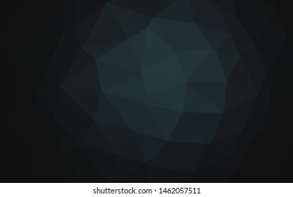 Dark Black vector abstract mosaic backdrop. Colorful illustration in abstract style with gradient. Brand new design for your business.
