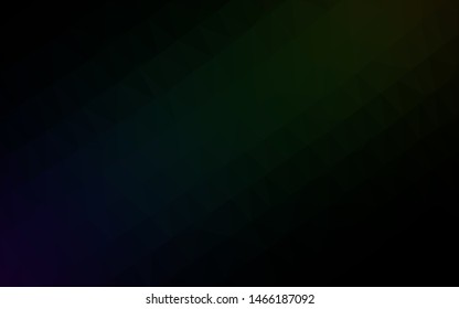 Dark Black vector abstract mosaic pattern. A sample with polygonal shapes. Elegant pattern for a brand book.