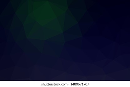Dark Black vector abstract mosaic backdrop. A vague abstract illustration with gradient. New texture for your design.