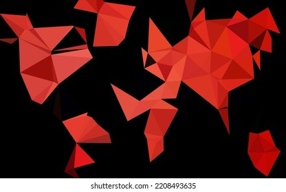 Fondo abstracto de mosaico vector negro oscuro. Ilustración colorida nueva con gradiente. Patrón texturizado para el fondo.