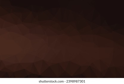 Borde de mosaico abstracto del vector negro oscuro. Ilustración brillante, que consiste en triángulos. Nuevo diseño para su negocio.