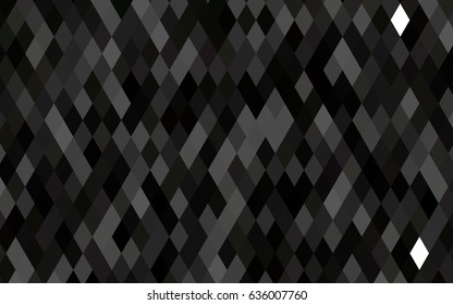 Dark Black vector abstract mosaic pattern. A completely new color illustration in a vague style. The textured pattern can be used for background.
