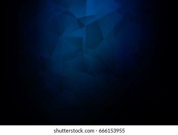 Dark Black vector abstract mosaic pattern. Brand-new colored illustration in blurry style with gradient. Brand-new design for your business.