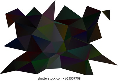 Dark Black vector abstract mosaic pattern. Glitter abstract illustration with an elegant design. The elegant pattern can be used as part of a brand book.