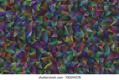 Dark Black vector abstract mosaic template. Colorful abstract illustration with gradient. A completely new design for your business.