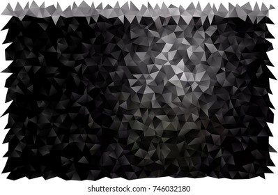 Dark Black vector abstract mosaic background. An elegant bright illustration with gradient. Brand-new style for your business design.