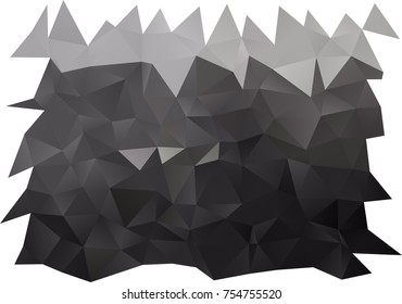 Dark Black vector abstract mosaic pattern. A vague abstract illustration with gradient. The textured pattern can be used for background.