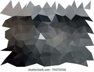 Dark Black vector abstract mosaic template. Triangular geometric sample with gradient.  A completely new design for your business.