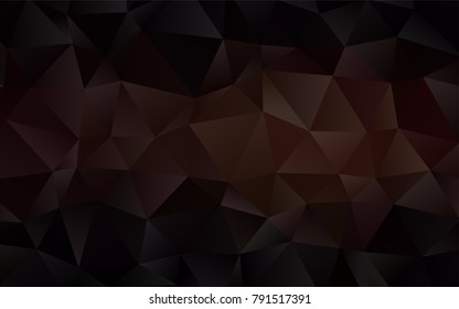 Dark Black vector abstract mosaic pattern. Shining illustration, which consist of triangles. Brand-new design for your business.