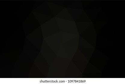 Dark Black vector abstract polygonal background. Glitter abstract illustration with an elegant design. A completely new design for your business.