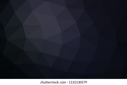 Dark Black vector abstract polygonal abstract polygonal. Creative geometric illustration in Origami style with gradient. The completely new template can be used for your brand book.