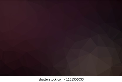 Dark Black vector abstract polygonal cover. An elegant bright illustration with gradient. The completely new template can be used for your brand book.