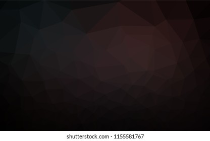 Dark Black vector abstract polygonal texture. Shining illustration, which consist of triangles. A new texture for your design.