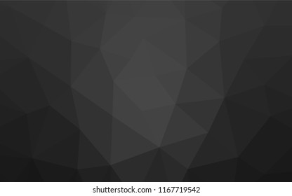 Dark Black vector abstract polygonal texture. An elegant bright illustration with gradient. Brand new style for your business design.
