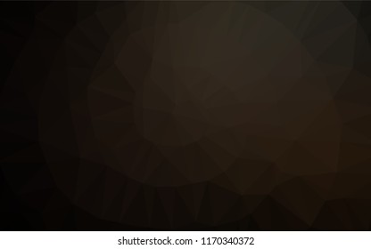 Dark Black vector abstract polygonal texture. Modern geometrical abstract illustration with gradient. The template can be used as a background for cell phones.
