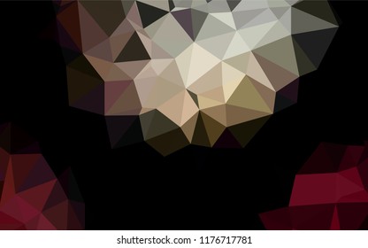 Dark Black vector abstract polygonal texture. Colorful illustration in abstract style with gradient. Triangular pattern for your business design.