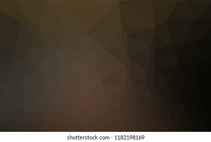 Dark Black vector abstract polygonal cover. An elegant bright illustration with gradient. Triangular pattern for your business design.