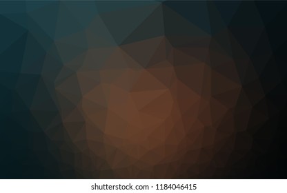 Dark Black vector abstract polygonal texture. A vague abstract illustration with gradient. The template can be used as a background for cell phones.