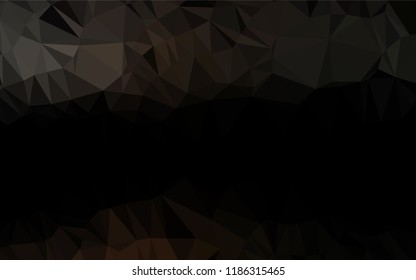 Dark Black vector abstract polygonal cover. Modern geometrical abstract illustration with gradient. A new texture for your design.
