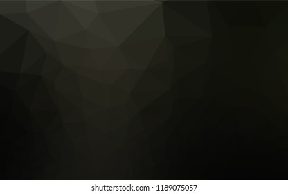 Dark Black vector abstract polygonal cover. Shining colored illustration in a Brand new style. Brand new style for your business design.