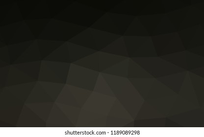 Dark Black vector abstract polygonal abstract polygonal. Colorful illustration in abstract style with gradient. The elegant pattern can be used as part of a brand book.