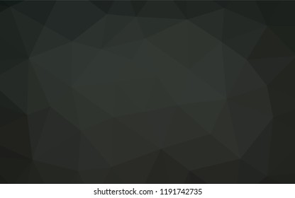Dark Black vector abstract polygonal layout. Glitter abstract illustration with an elegant design. A completely new template for your business design.