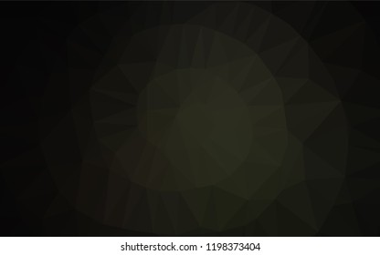 Dark Black vector abstract polygonal texture. Creative geometric illustration in Origami style with gradient. The template can be used as a background for cell phones.