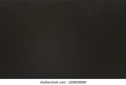 Dark Black vector abstract polygonal layout. Shining colored illustration in a Brand new style. A new texture for your design.