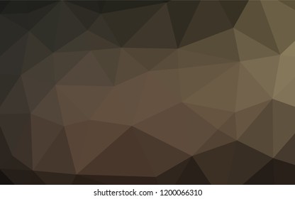 Dark Black vector abstract polygonal layout. An elegant bright illustration with gradient. A completely new design for your business.