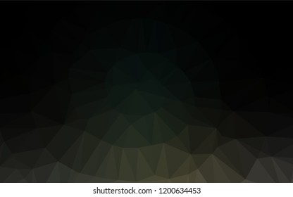 Dark Black vector abstract polygonal layout. Shining colored illustration in a Brand new style. The template can be used as a background for cell phones.