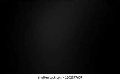 Dark Black vector abstract polygonal cover. Shining illustration, which consist of triangles. The completely new template can be used for your brand book.
