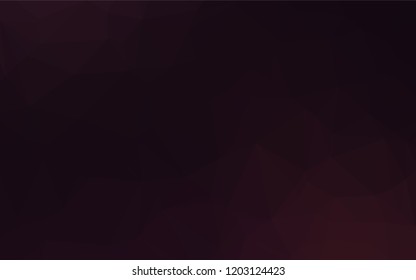 Dark Black vector abstract polygonal texture. Shining colored illustration in a Brand new style. Triangular pattern for your business design.