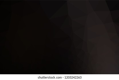 Dark Black vector abstract polygonal texture. Shining colored illustration in a Brand new style. A completely new design for your business.