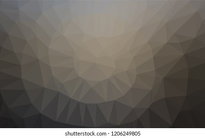 Dark Black vector abstract polygonal layout. Modern geometrical abstract illustration with gradient. A new texture for your design.